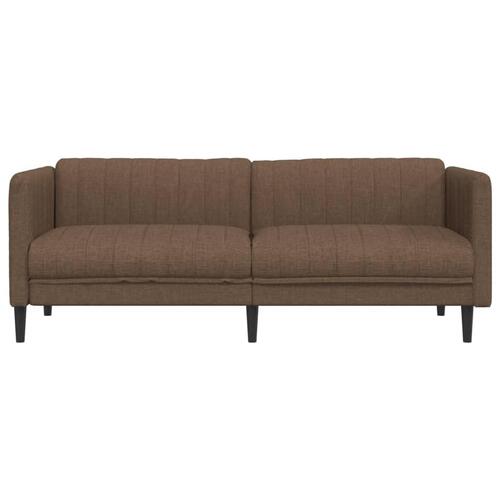 3-personers sofa imiteret ruskind brun