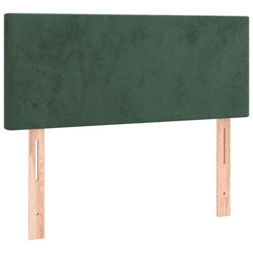 Kontinentalseng med madras 120x190 cm velour mørkegrøn