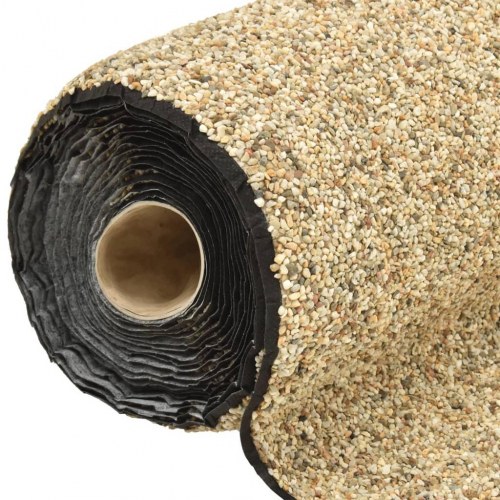 Stenfolie 500 × 100 cm - naturligt sand til havedam og vandløb