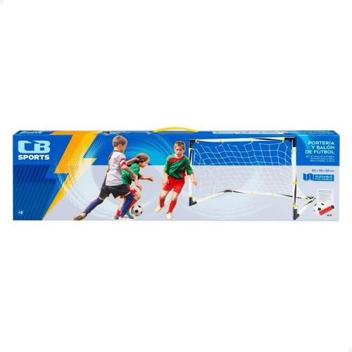 Fodboldmål Colorbaby 90 x 59 x 59 cm Foldbar (4 enheder)