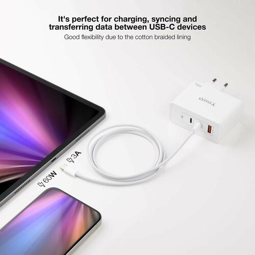 USB-kabel NANOCABLE 10.01.6002-CO 2 m Hvid (1 enheder)