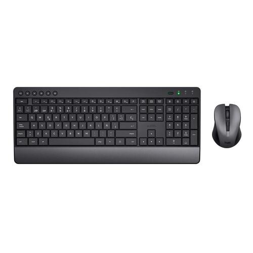 Tastatur og mus Trust Trezo Sort Spansk qwerty