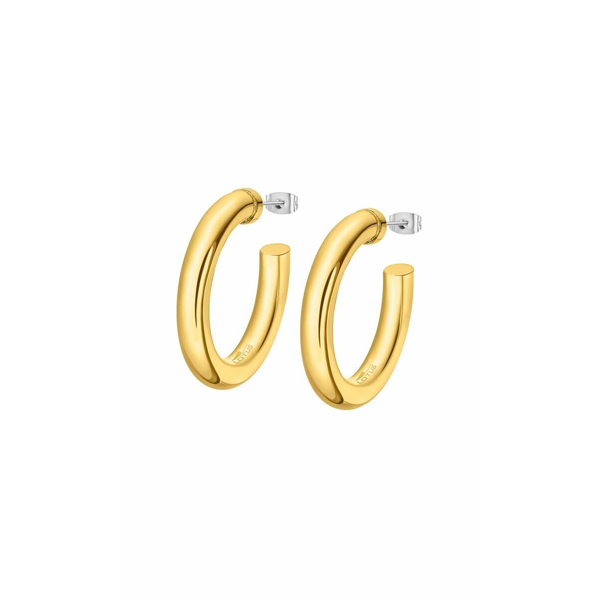 Lotus Øreringe til kvinder LS2312-4/1 - klassiske hoops i guldfarve