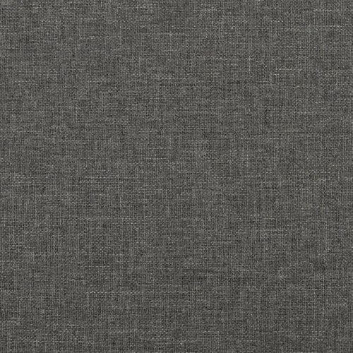 Kontinentalseng med madras 120x190 cm - stof, mørkegrå