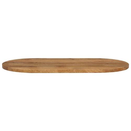 Bordplade 100x50x3,8 cm oval massivt mangotræ
