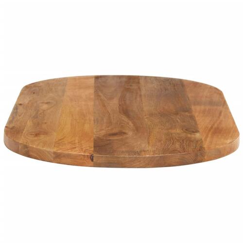 Bordplade 100x50x3,8 cm oval massivt mangotræ