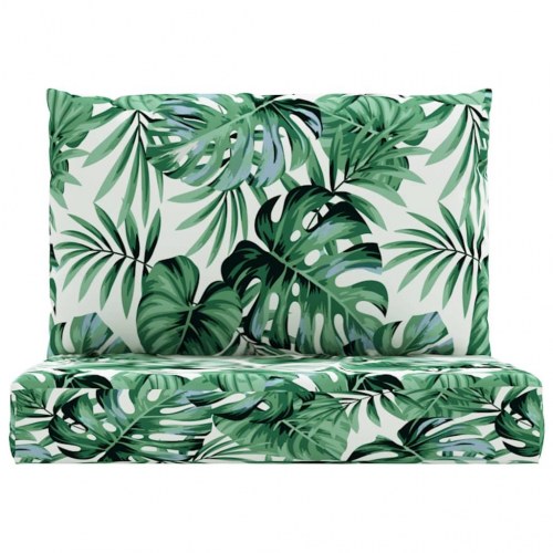 Pallehynder 2 stk. stof bladmønster