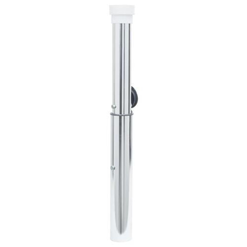 Nedgravet parasolholder til 40-50 mm stang aluminium sølvfarvet