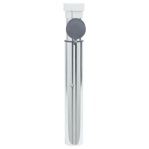 Nedgravet parasolholder til 40-50 mm stang aluminium sølvfarvet