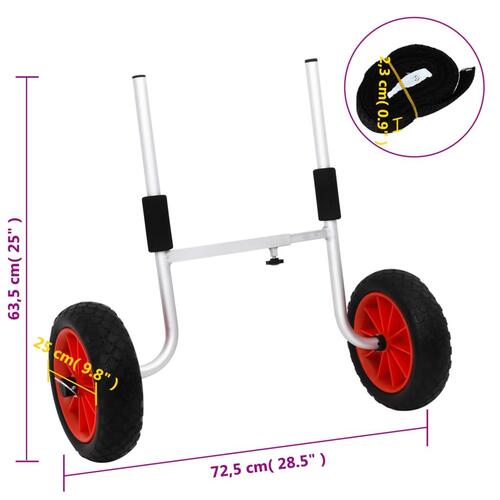 Kajakvogn 90 kg aluminium
