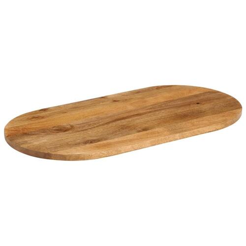 Bordplade 120x50x3,8 cm oval massivt mangotræ