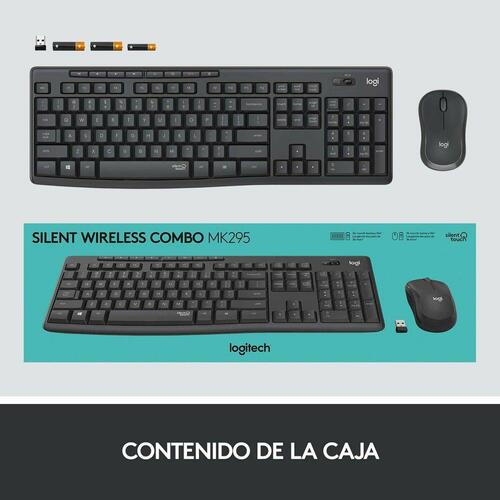 Tastatur og trådløs mus Logitech 920-009798 Sort Spansk qwerty QWERTY
