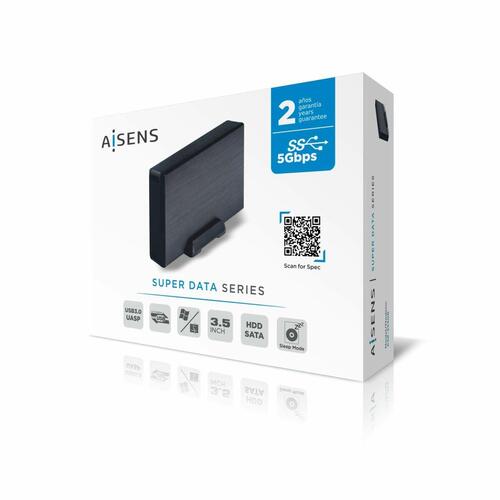 Lomme til harddisk Aisens ASE-3530B Sort 3,5"