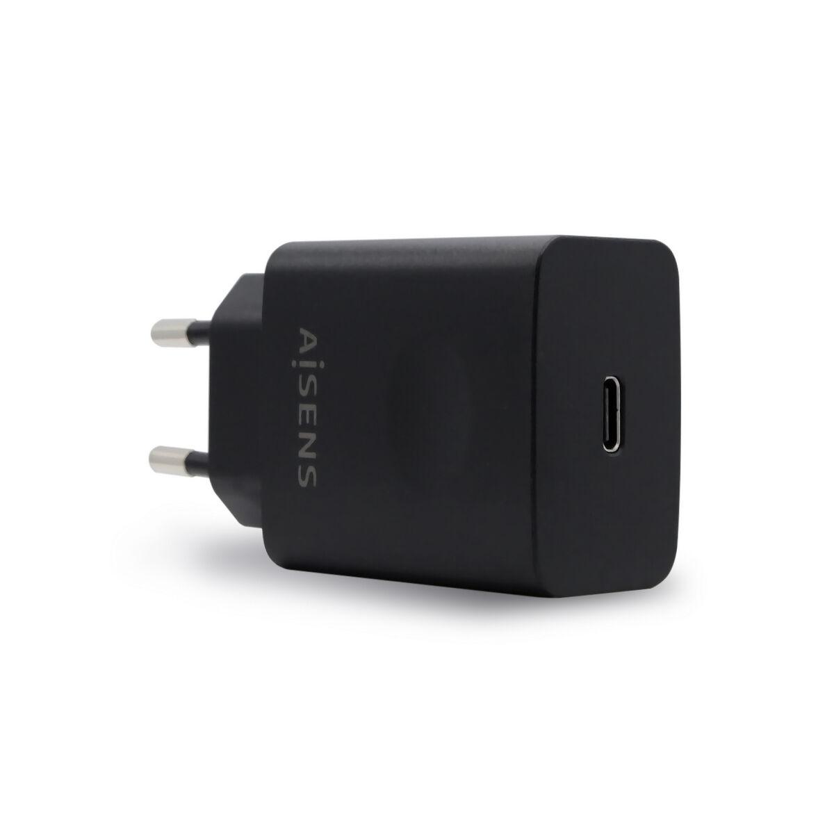 Aisens USB-C vægoplader 20 W - Sort (ASCH-1PD20-BK)