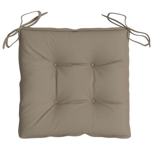 Pallehynder 2 stk. 50x50x7 cm oxfordstof gråbrun