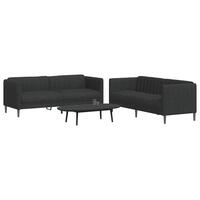 2 personers sofa stof sort