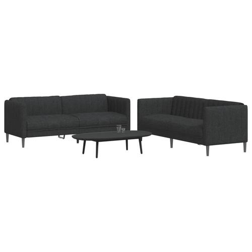 2 personers sofa stof sort