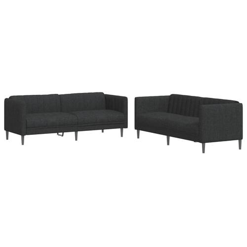 2 personers sofa stof sort