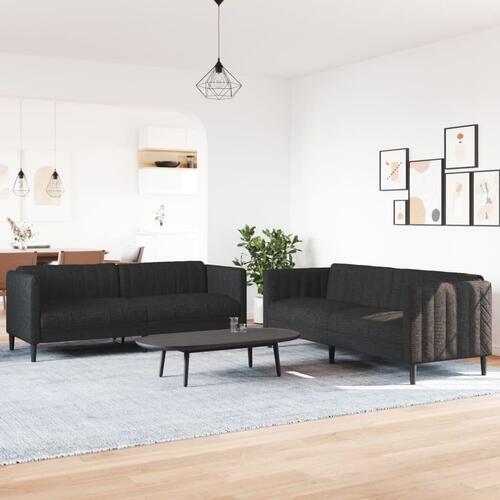 2 personers sofa stof sort