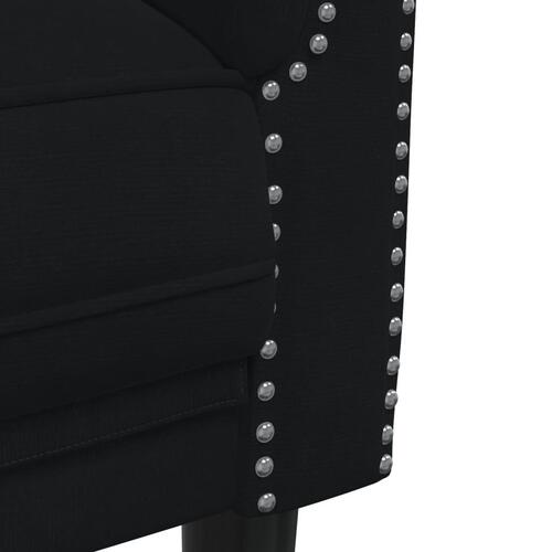 2-personers sofa velour sort