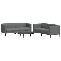 2 personers sofa stof mørkegrå
