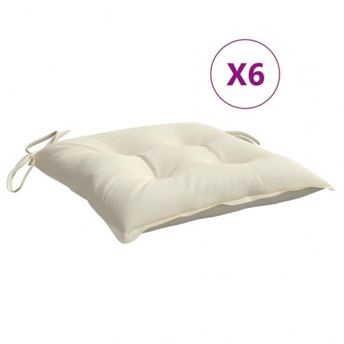 Stolehynder 6 stk. 50 x 50 x 7 cm i oxfordstof