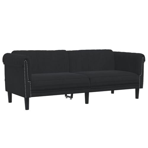 2 personers sofa velour sort