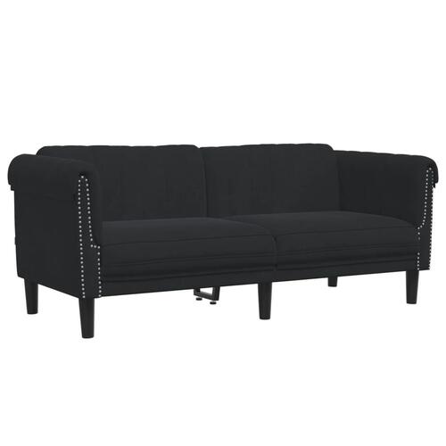 2 personers sofa velour sort