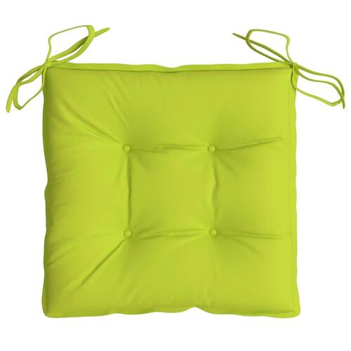 Pallehynder 6 stk. 50x50x7 cm oxfordstof lysegrøn