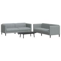 2 personers sofa stof lysegrå