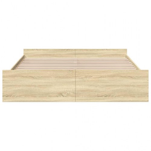 Sengeramme med 2 skuffer 180 x 200 cm - sonoma-eg