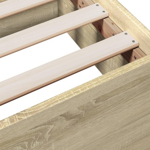 Sengeramme med 2 skuffer 180 x 200 cm - sonoma-eg