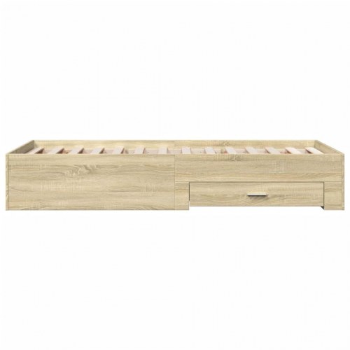 Sengeramme med 2 skuffer 75 x 190 cm - sonoma-eg