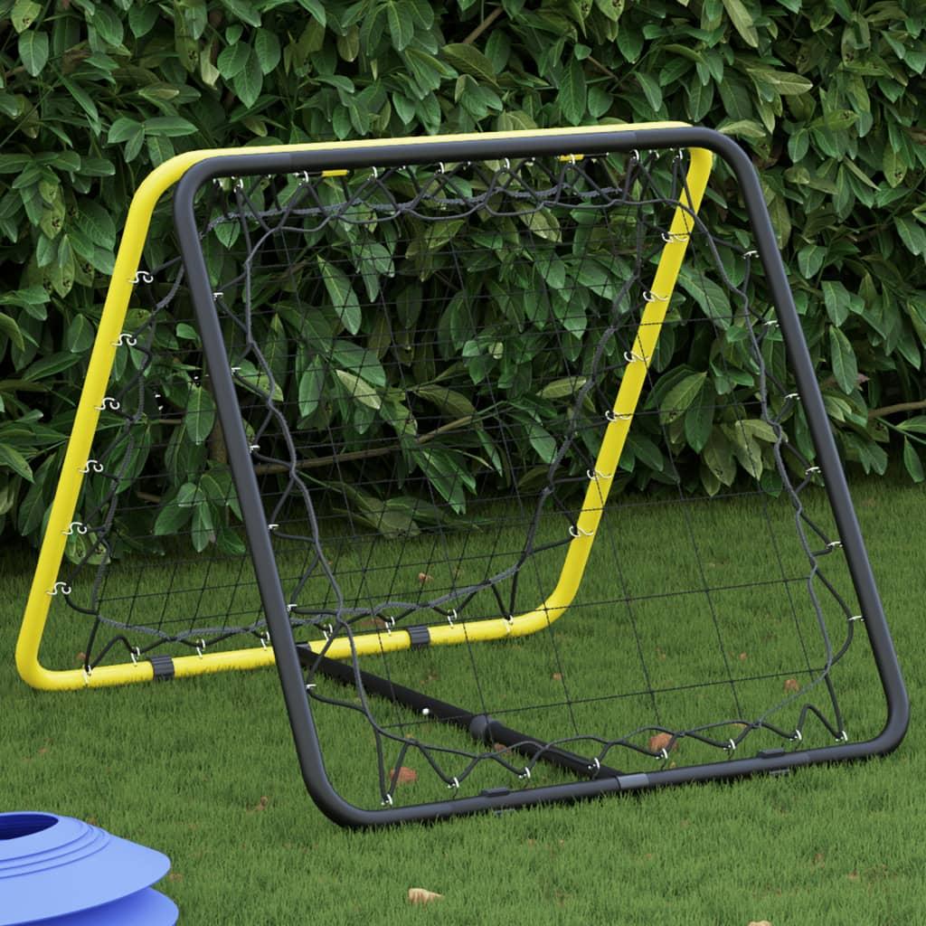 Dobbeltsidet rebounder stål justerbart gul og sort