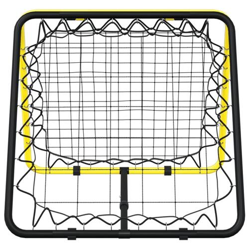 Dobbeltsidet rebounder stål justerbart gul og sort