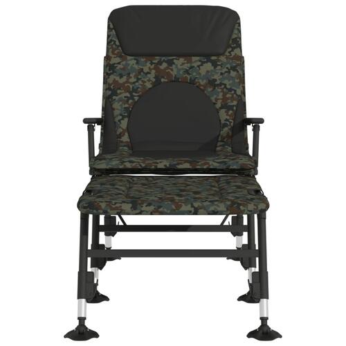 Fiskestol med justerbare fødder foldbar camouflage