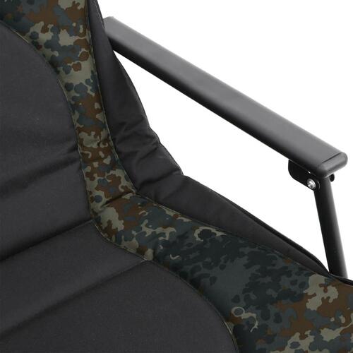 Fiskestol med justerbare fødder foldbar camouflage