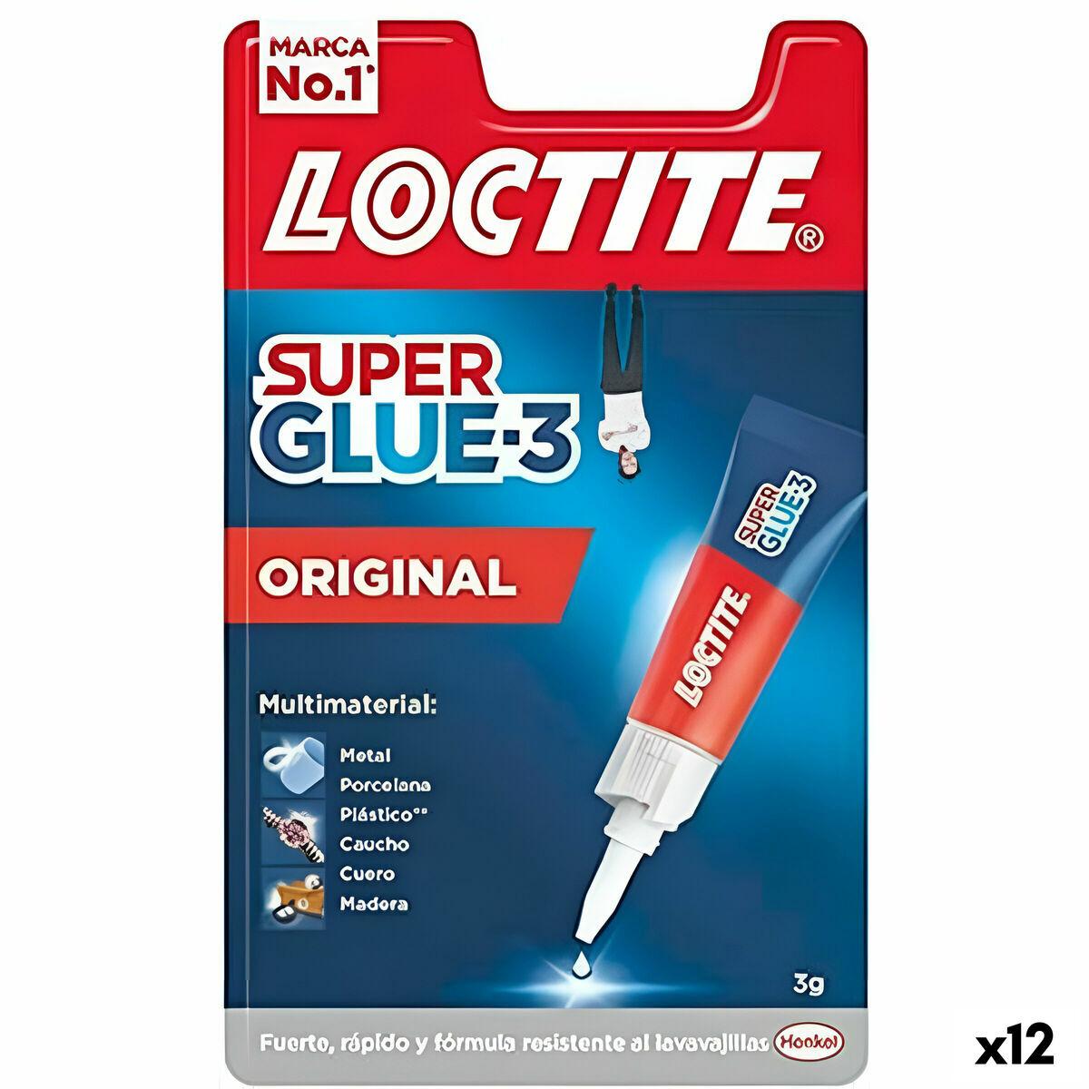 Loctite Super Glue 3 - sekundlim 3 g (pakke med 12)