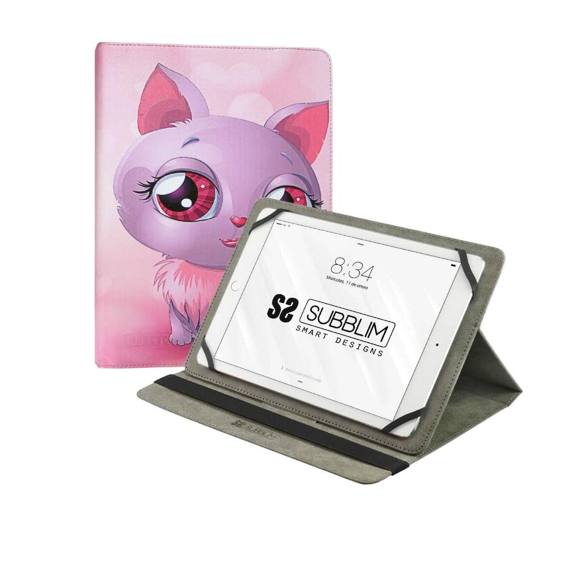 Subblim Tablet cover 10,1" - Pink, trykt (Universal)