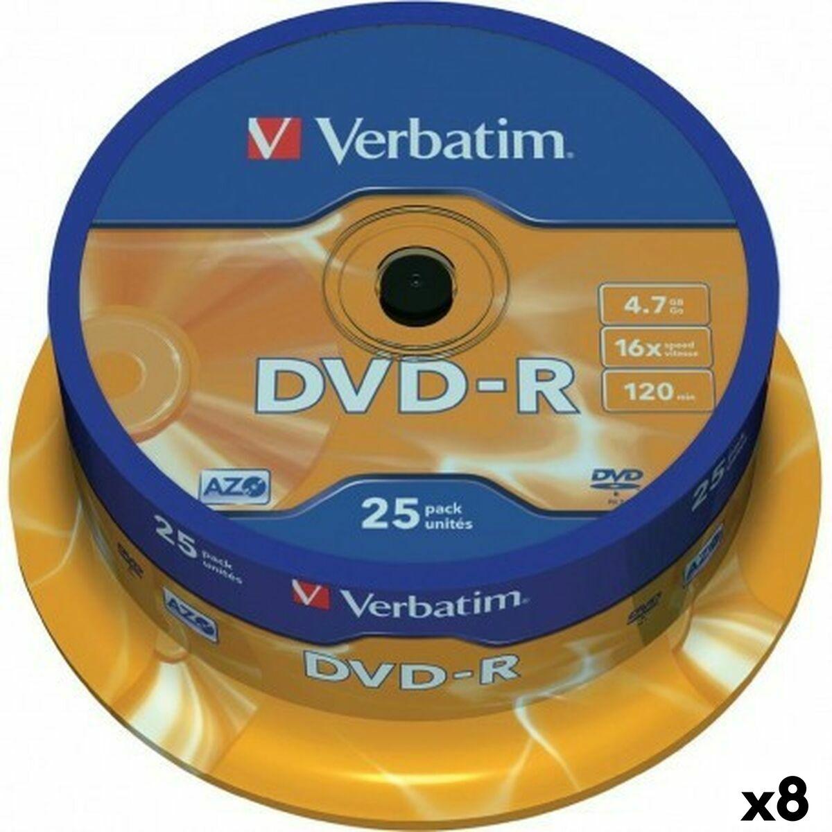 Verbatim DVD-R 4,7 GB 16x - 8 enheder