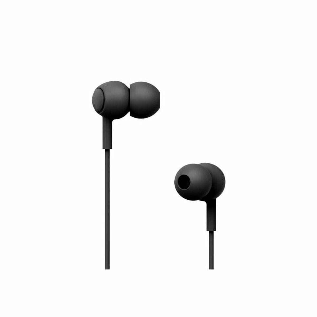 In-ear høretelefoner Sunstech POPSBK - sort med mikrofon