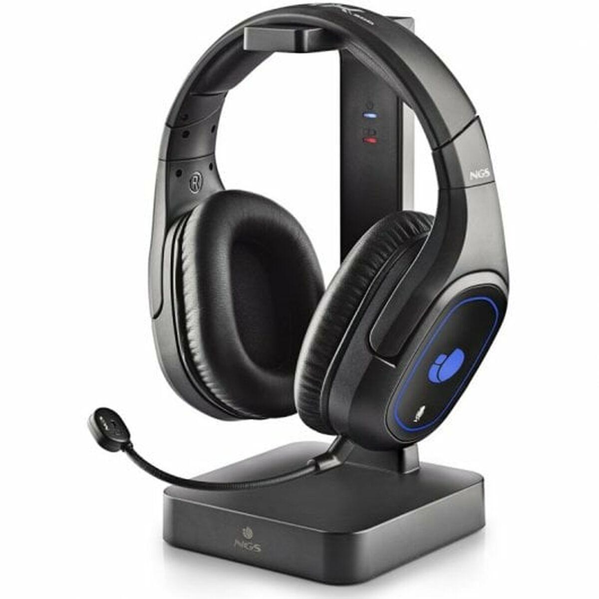 Gaming headset med mikrofon NGS GHX-600 Sort