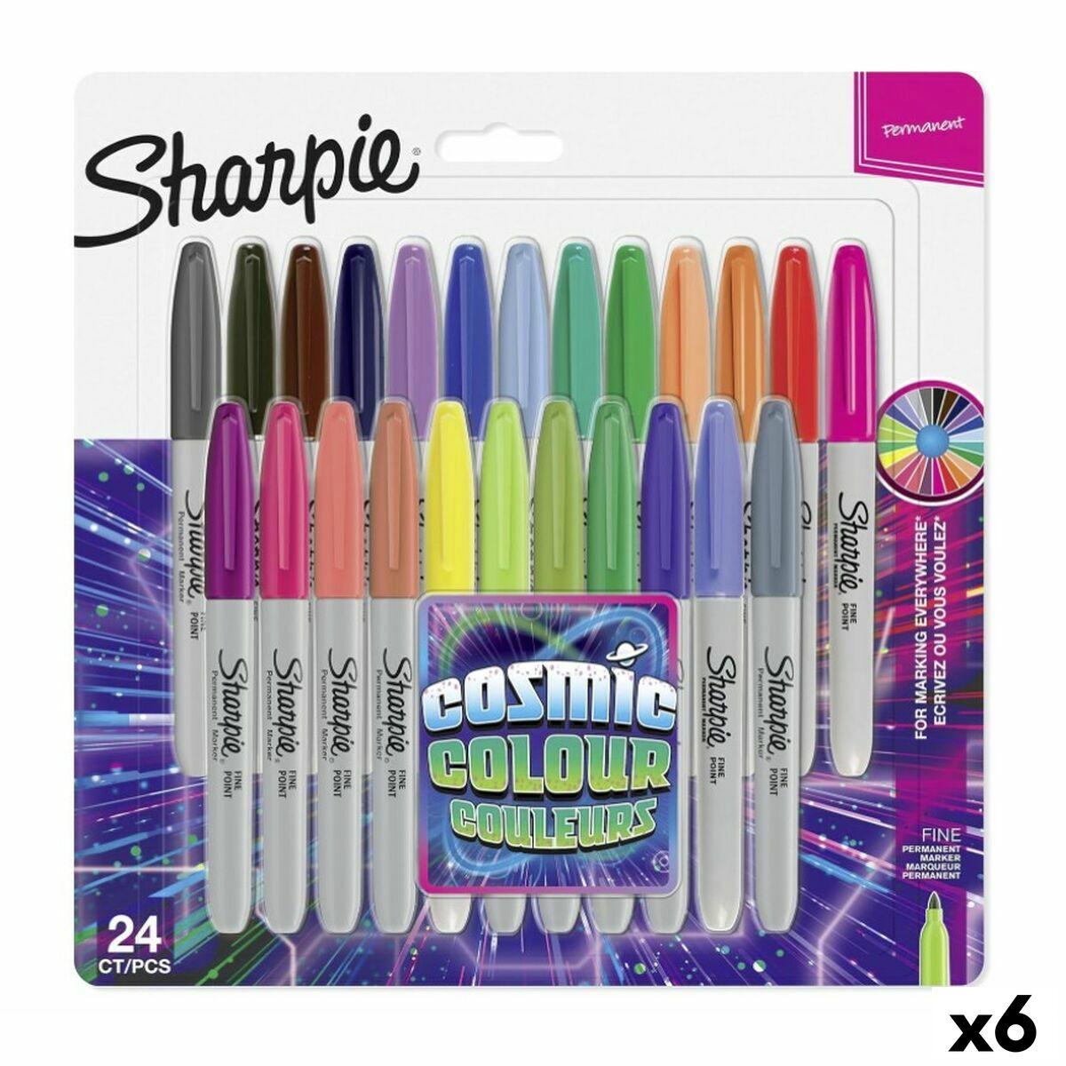Sharpie Cosmic Colour - sæt med markører, multifarver (6 enheder)