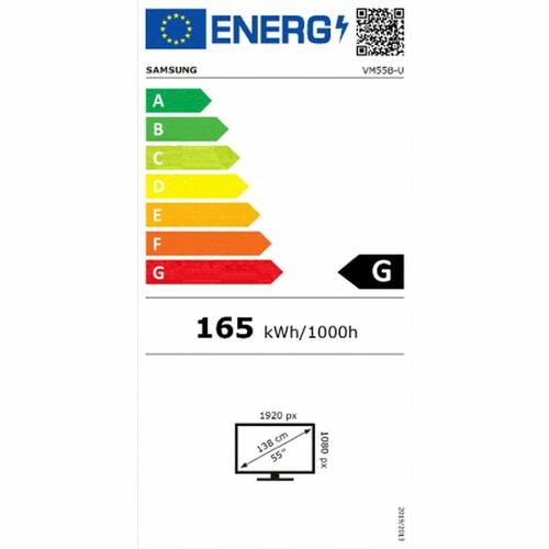 Skærm Videowall Samsung VM55B-U Full HD 55" 50-60 Hz