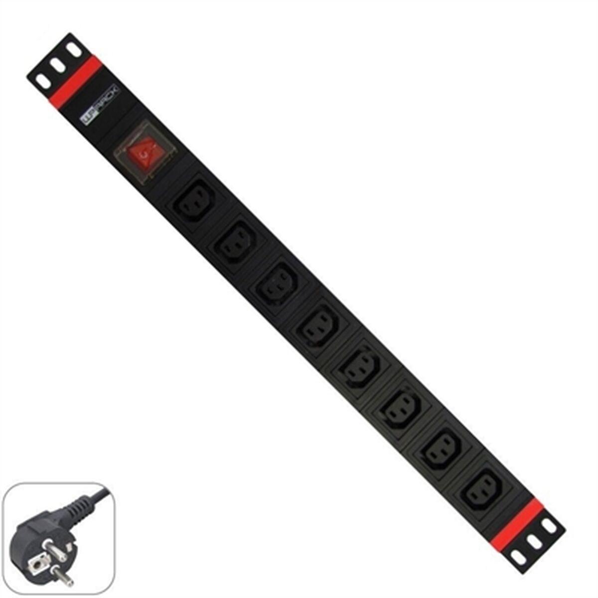 WP Skab WPN-PDU-G05-08 - PDU strømskinne til rack/skab, 8 x AC, 2 m, sort