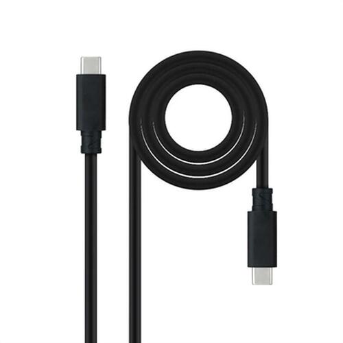 USB-C-kabel NANOCABLE 10.01.4102 Sort 2 m (1 enheder)