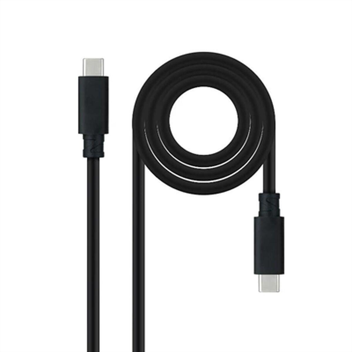 USB-C-kabel NANOCABLE 10.01.4102 Sort 2 m (1 enheder)