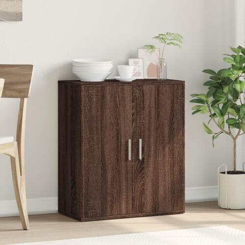 Skænk 60x31x70 cm konstrueret træ brun egetræsfarve