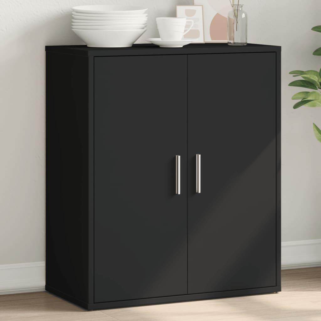 Skænk 60x31x70 cm konstrueret træ sort