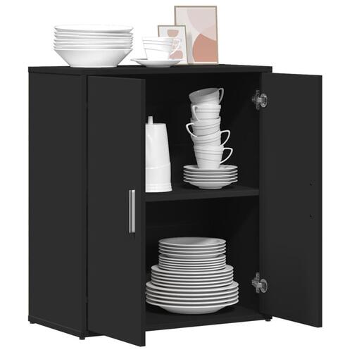 Skænk 60x31x70 cm konstrueret træ sort